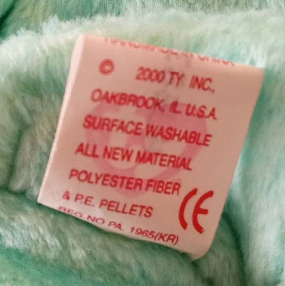 🆕 TY Beanie Baby - ARIEL the Bear (8.5 inch) With Embroidered Flowers & Bow - Picture 6 of 7